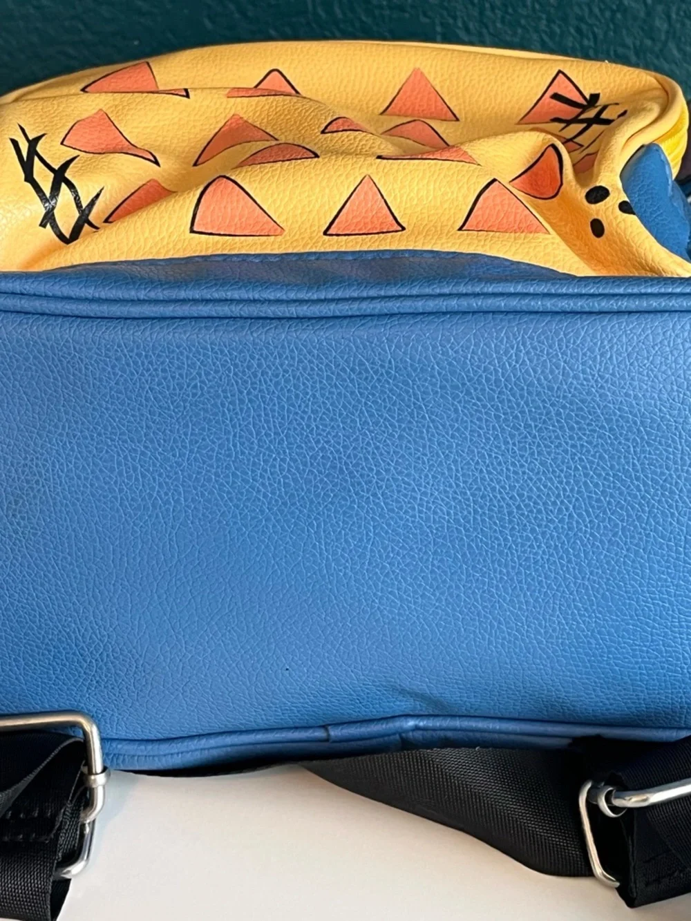 Disney Lilo & Stitch Faux Leather Backpack Purse Deluxe Travel Bag Pineapple